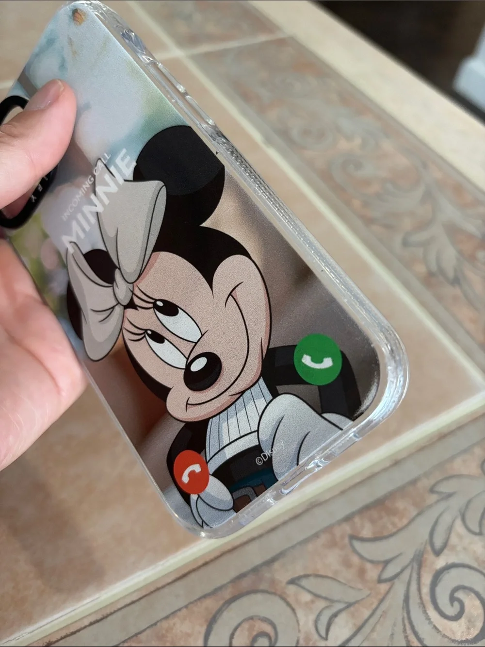 Casetify iPhone15 Minnie Mouse Clear Phone Case - White Bow